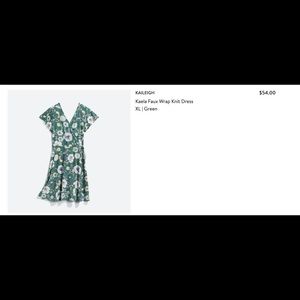 Kaileigh Kaela Faux Wrap Knit Dress